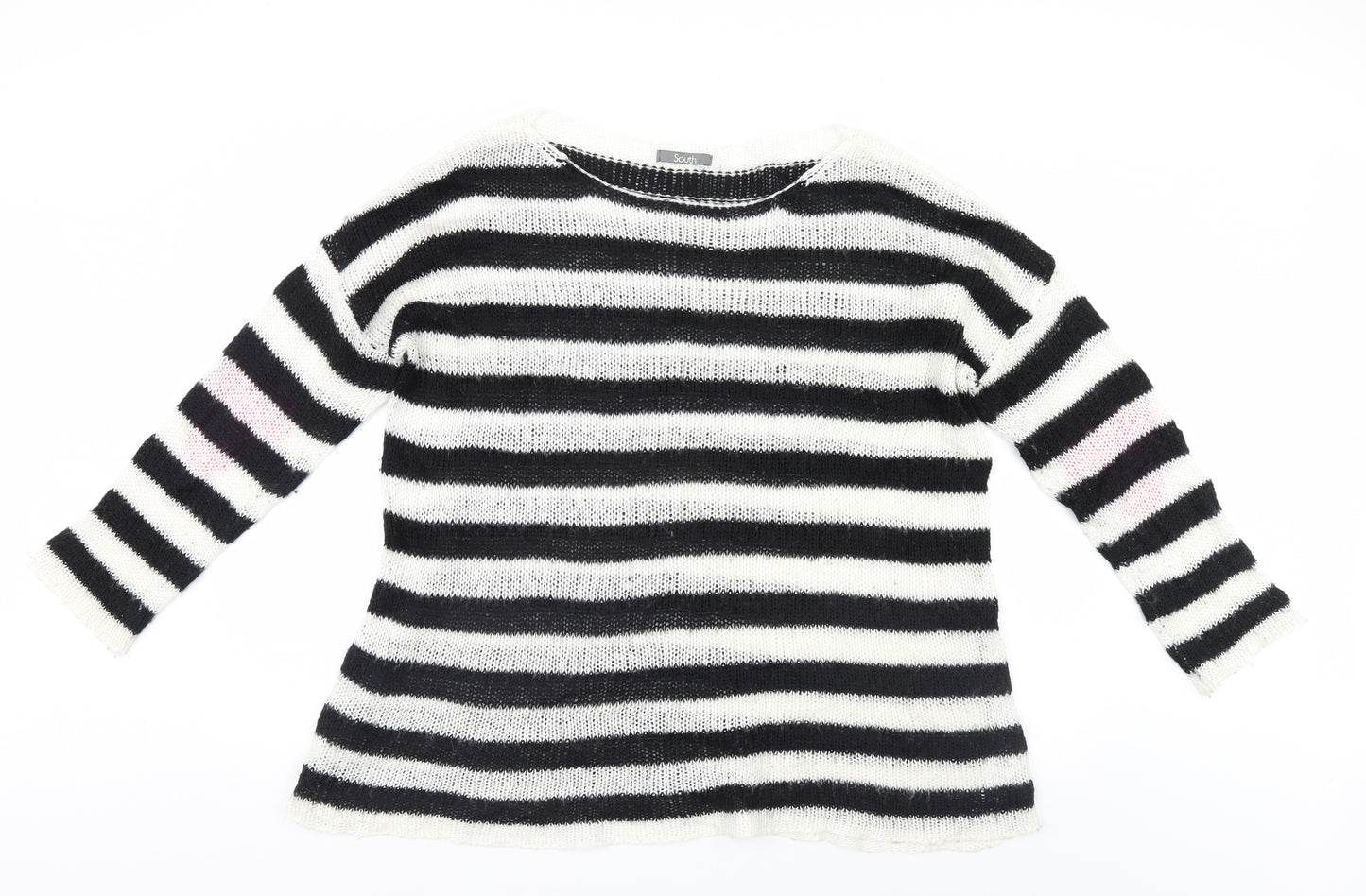 South Womens Multicoloured Striped  Pullover Jumper Size 16