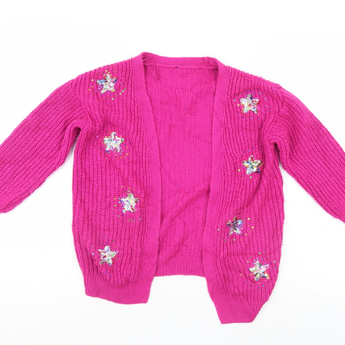 George Girls Pink   Cardigan Jumper Size 6-7 Years