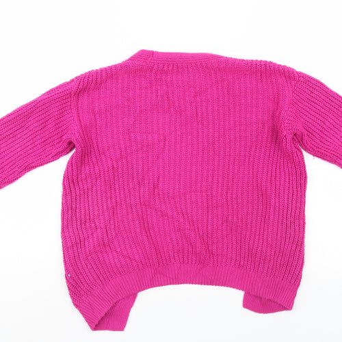 George Girls Pink   Cardigan Jumper Size 6-7 Years