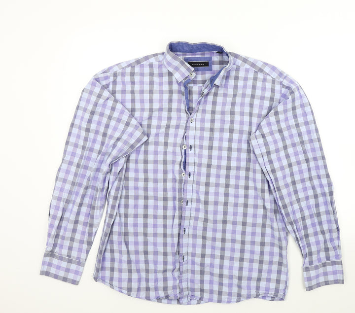 Morgan Mens Multicoloured Check Button-Up Size 42 - Front pocket