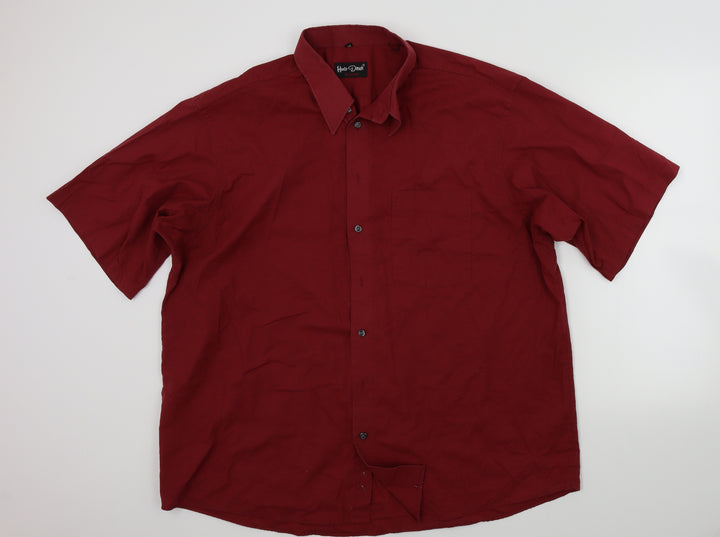 Mac Demarco Mens Red    Button-Up Size 48  - Front pocket