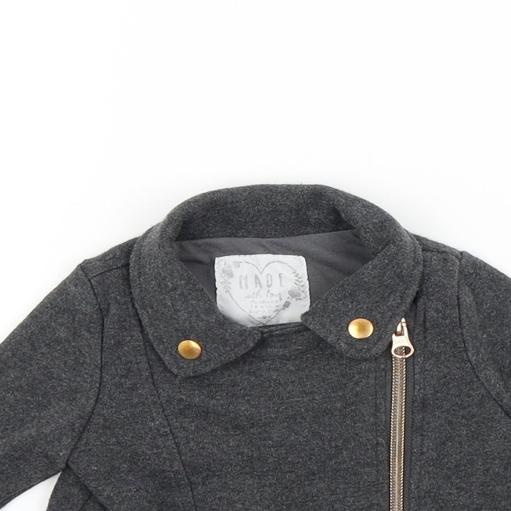 Primark Baby Grey   Overcoat Coat Size 3-6 Months