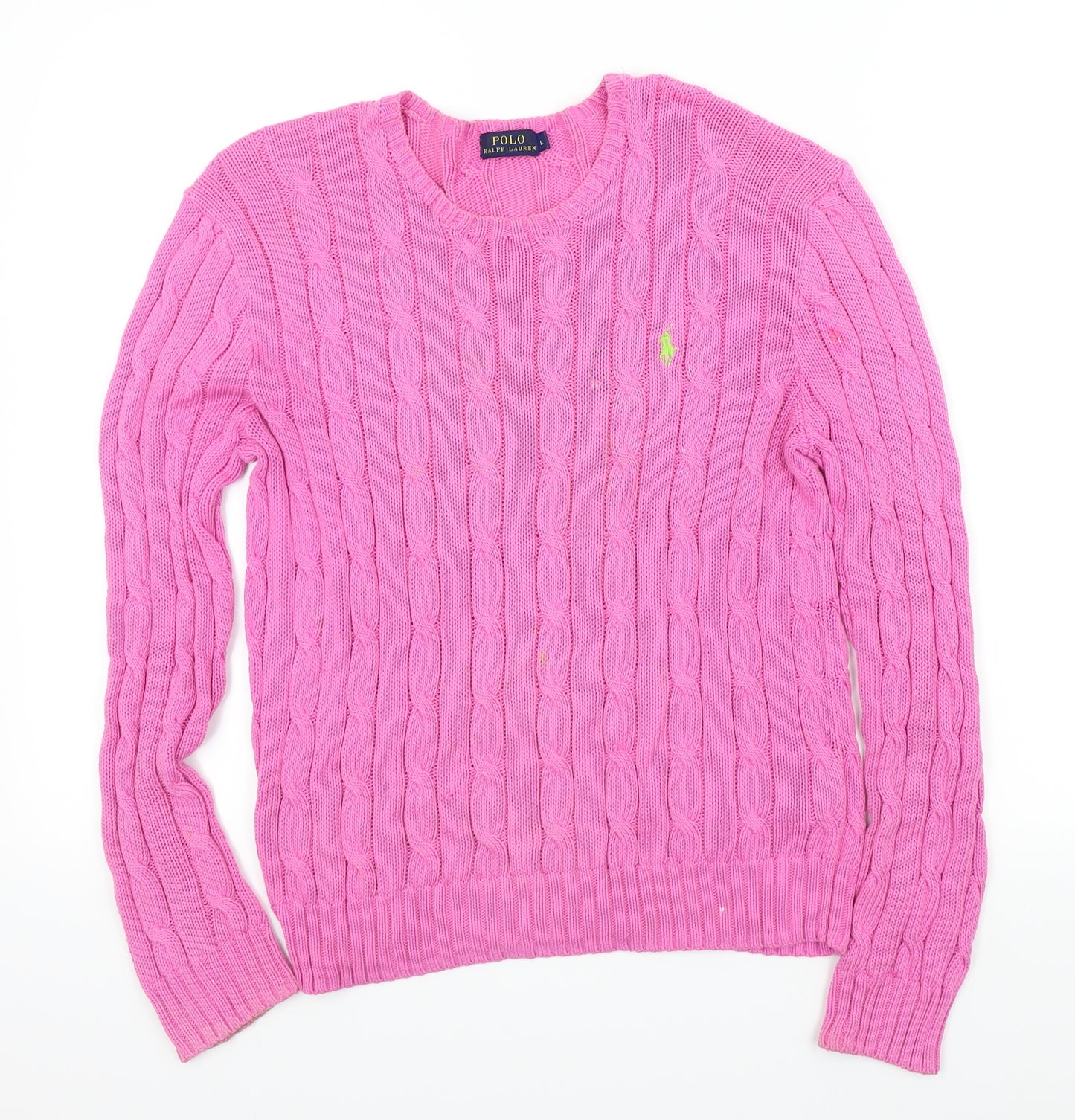Polo Ralph Lauren Womens Pink    Jumper Size L