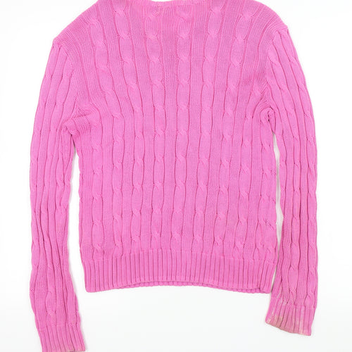 Polo Ralph Lauren Womens Pink    Jumper Size L