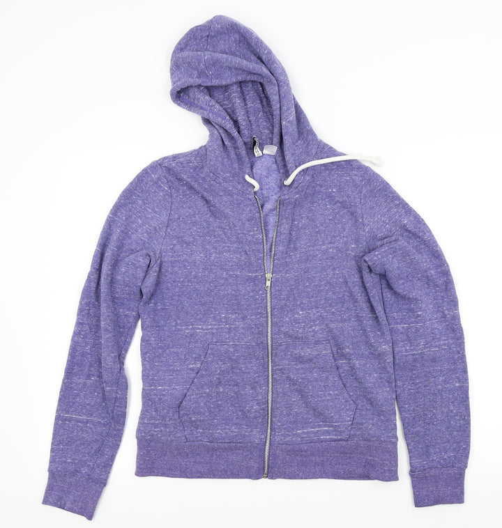 H&M Womens Purple Cardigan Hoodie