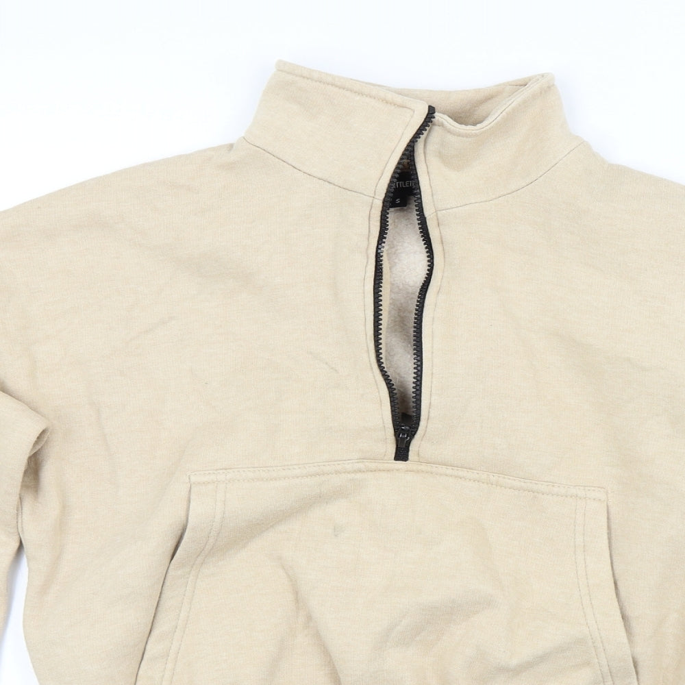 Pretty little thing Womens Beige   Pullover Hoodie Size S