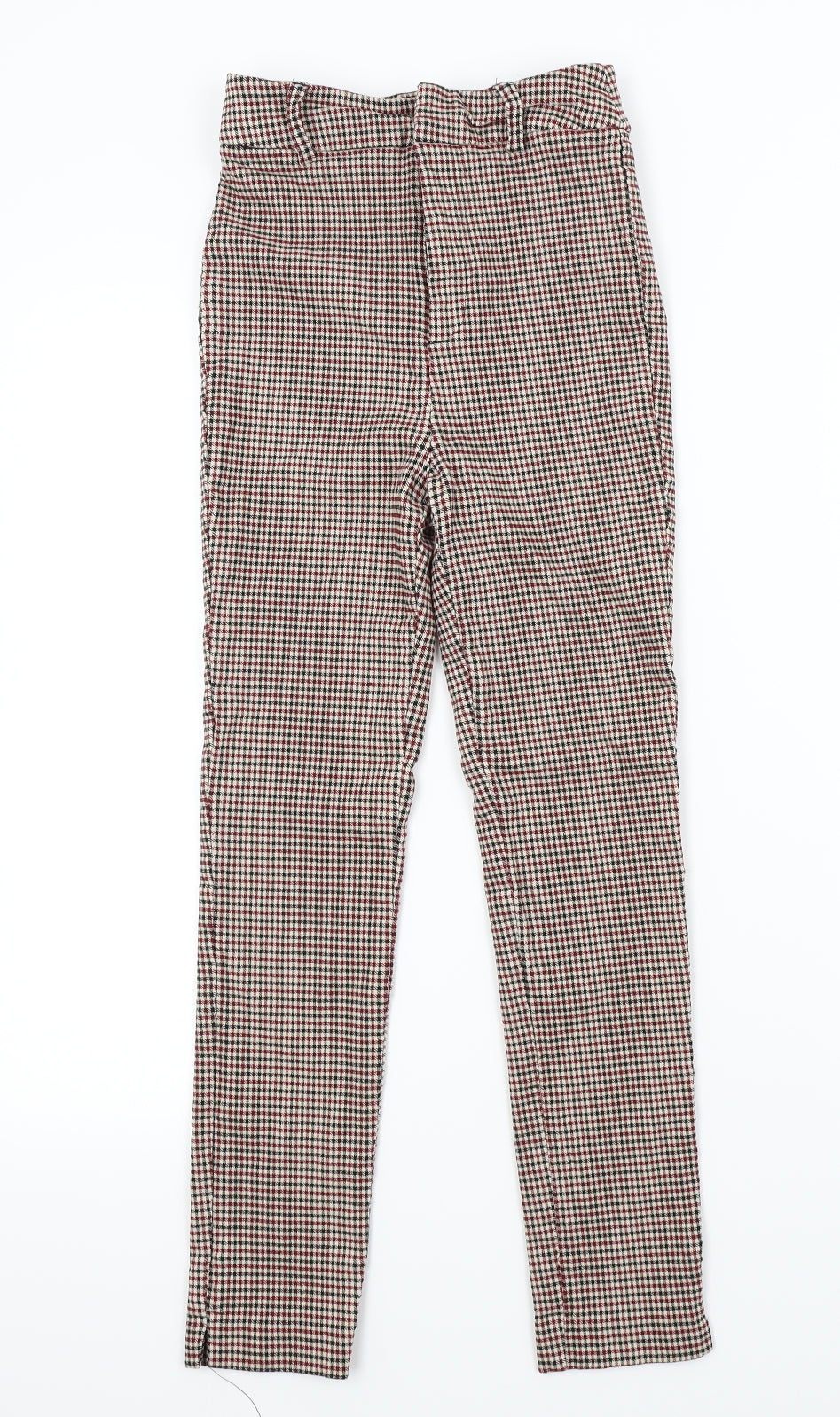astradivarius Womens Multicoloured Check   Trousers Size 8 L24 in