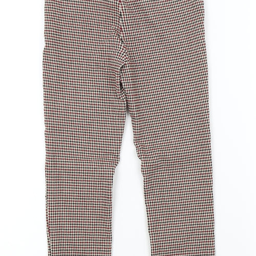 astradivarius Womens Multicoloured Check   Trousers Size 8 L24 in