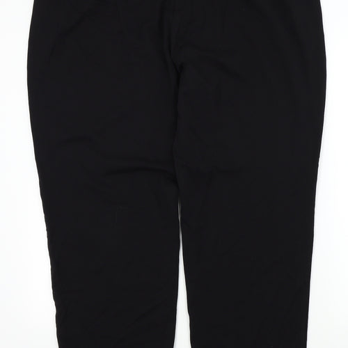 m&s Womens Black   Trousers  Size 22 L26 in - Front pocket