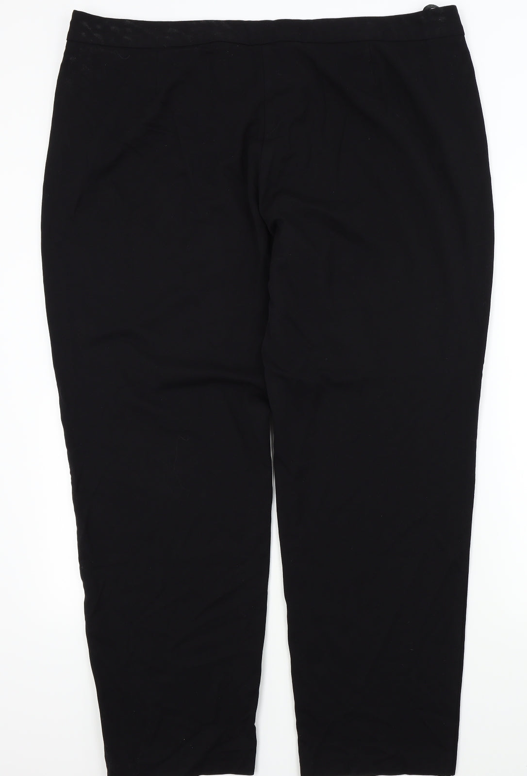 m&s Womens Black   Trousers  Size 22 L26 in - Front pocket