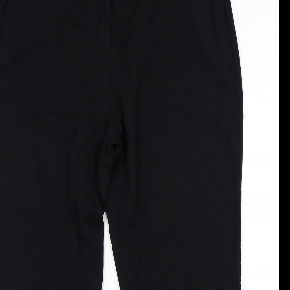 m&s Womens Black   Trousers  Size 22 L26 in - Front pocket