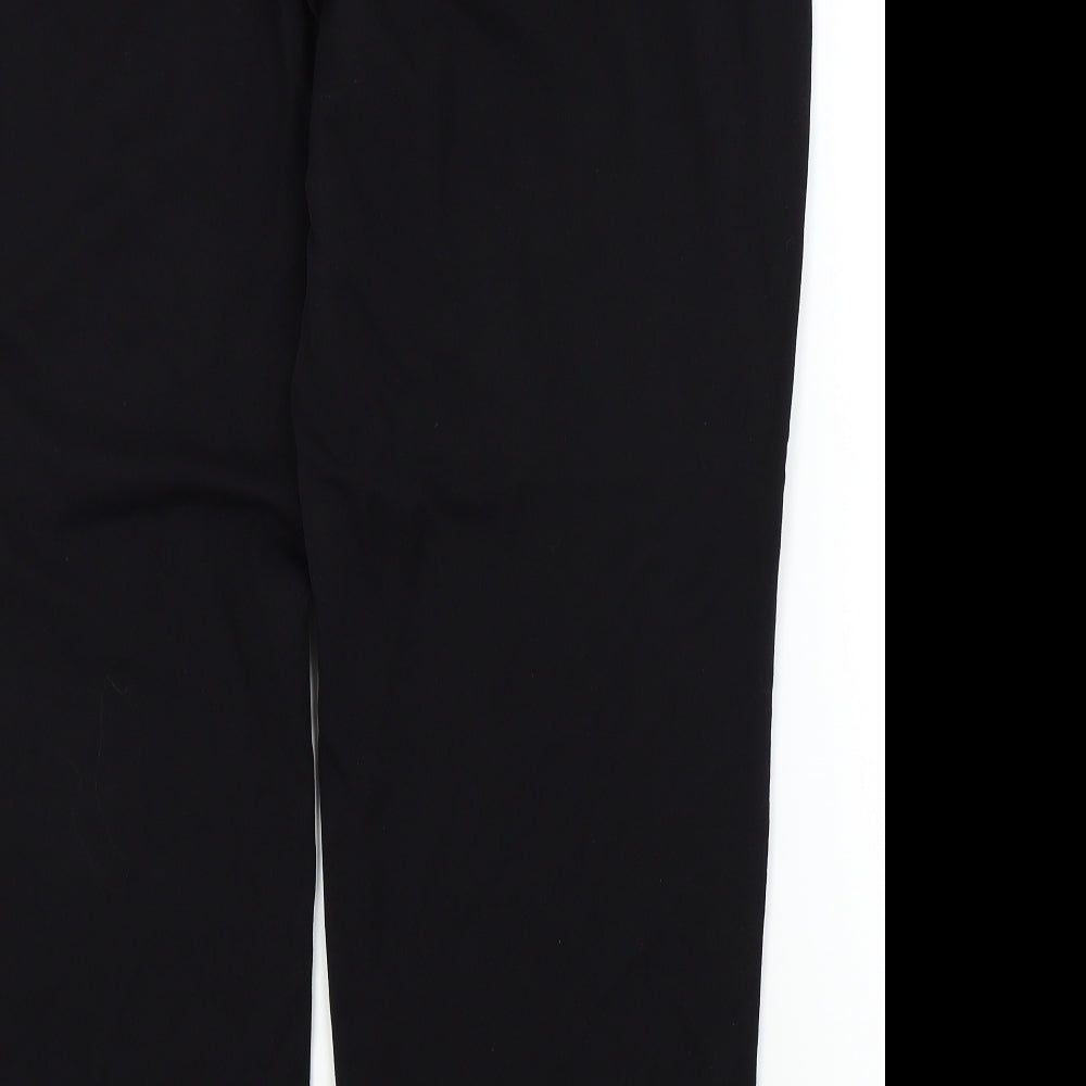 m&s Womens Black   Trousers  Size 22 L26 in - Front pocket
