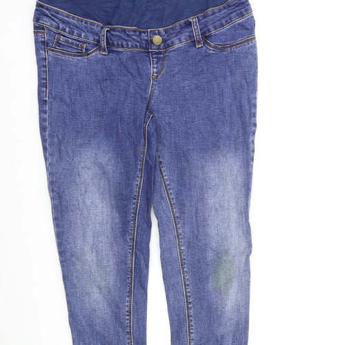 Dorothy Perkins Womens Blue  Denim Straight Jeans Size 8 L23.5 in