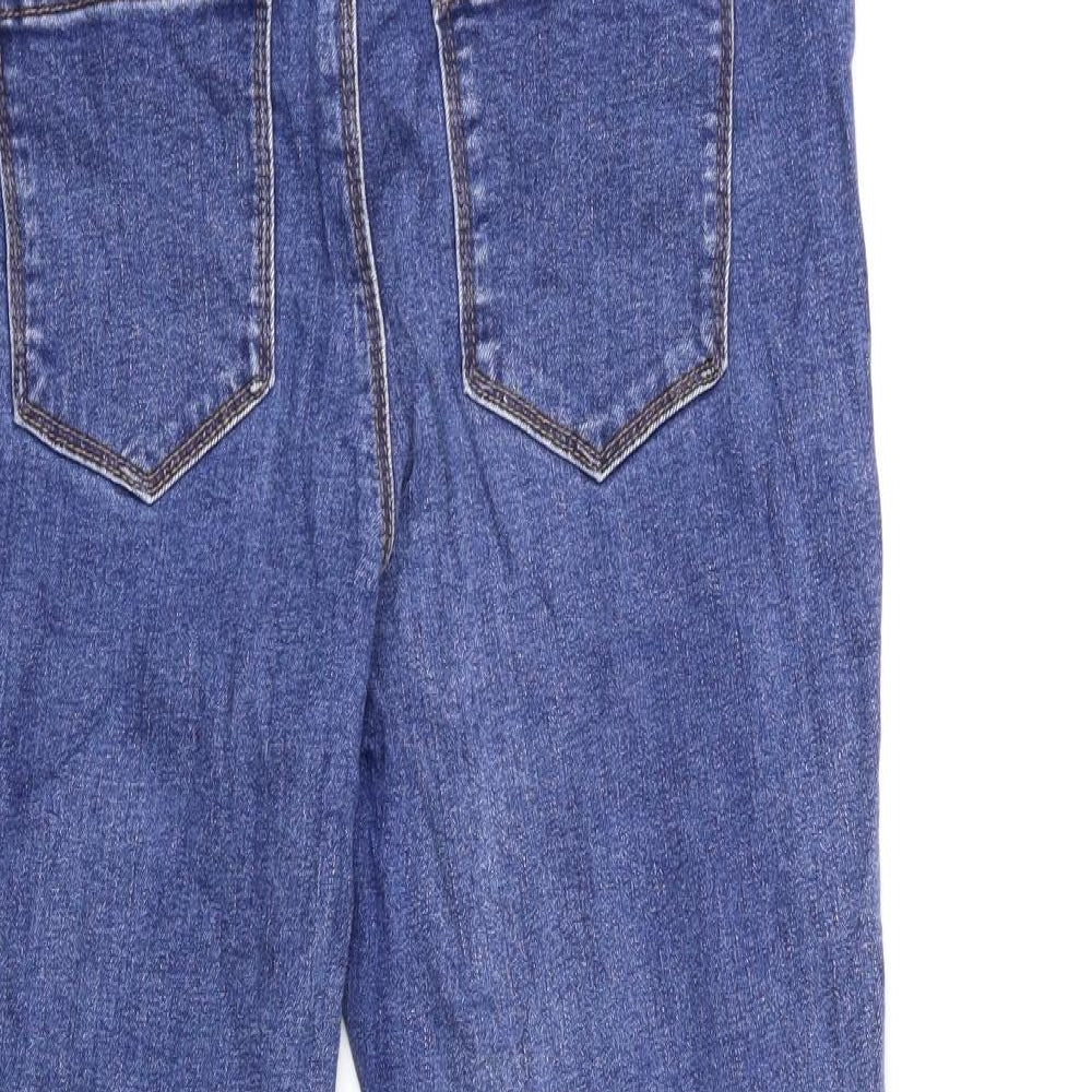 Dorothy Perkins Womens Blue  Denim Straight Jeans Size 8 L23.5 in