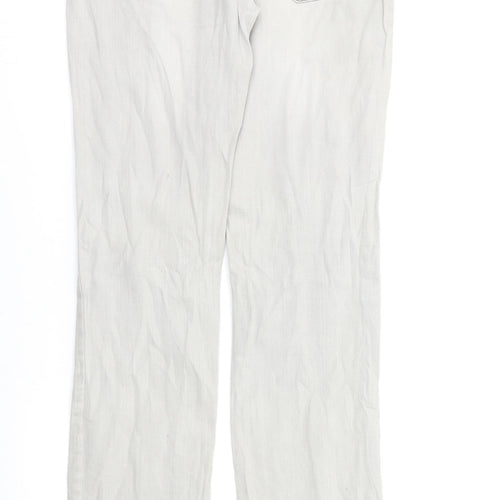 NEXT Womens Grey  Denim Straight Jeans Size 10 L30 in