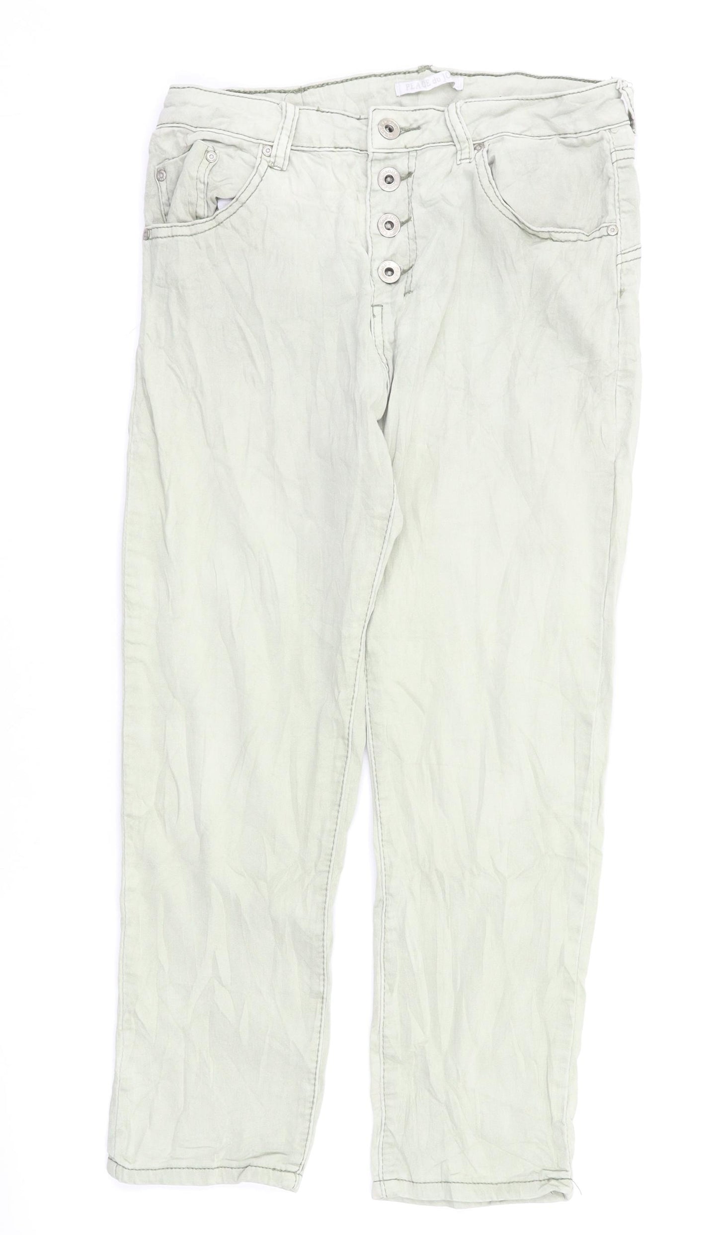 Place du jour denim Womens Green  Denim Skinny Jeans Size 8 L23 in