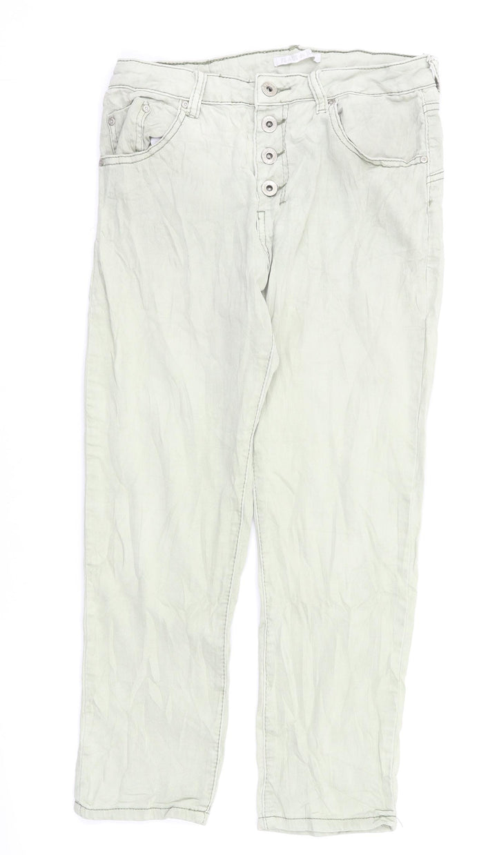 Place du jour denim Womens Green  Denim Skinny Jeans Size 8 L23 in