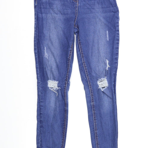 Matalan Womens Blue  Denim Skinny Jeans Size 8 L28 in