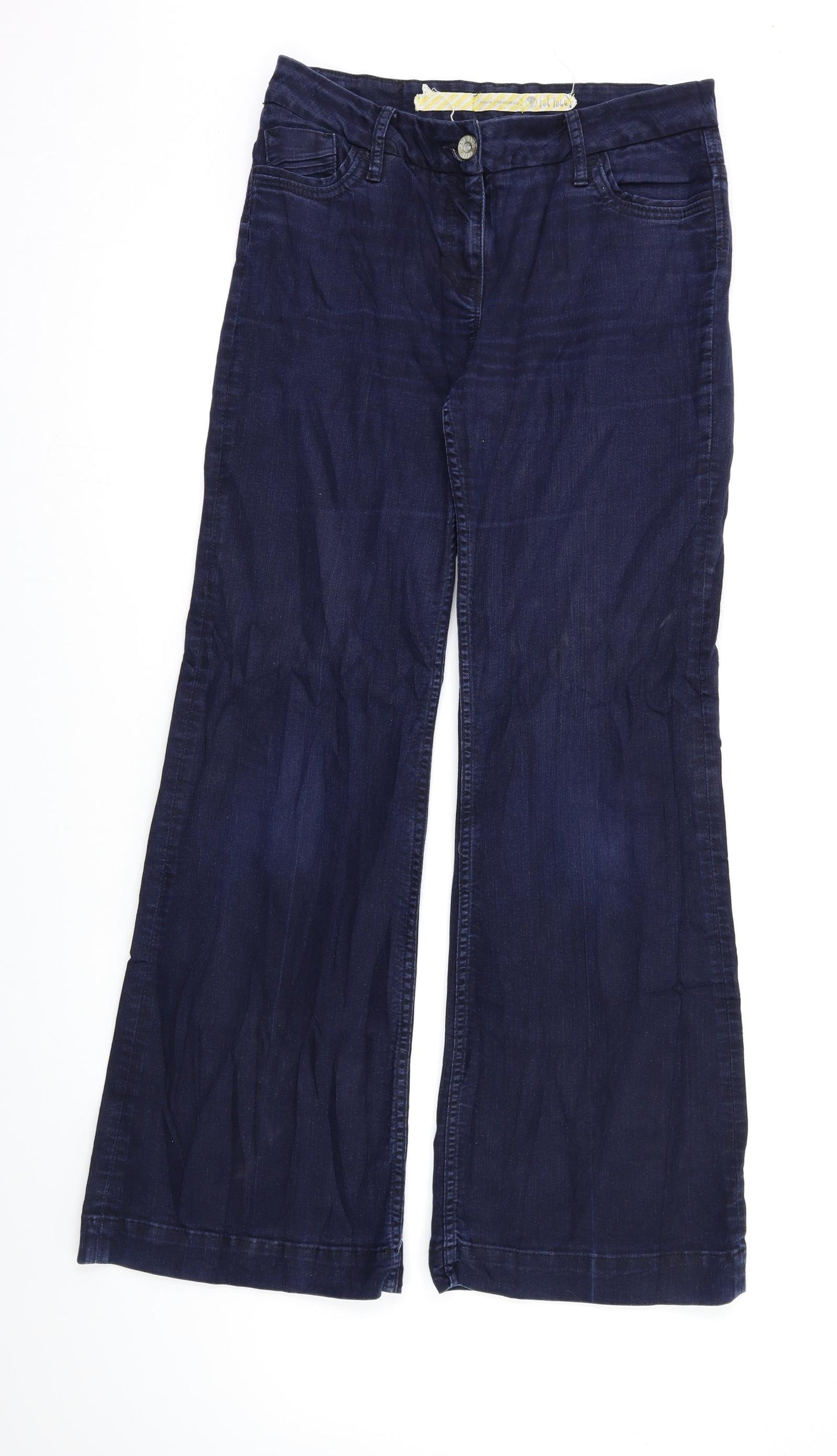 Fat Face Womens Blue  Denim Flared Jeans Size 12 L30 in