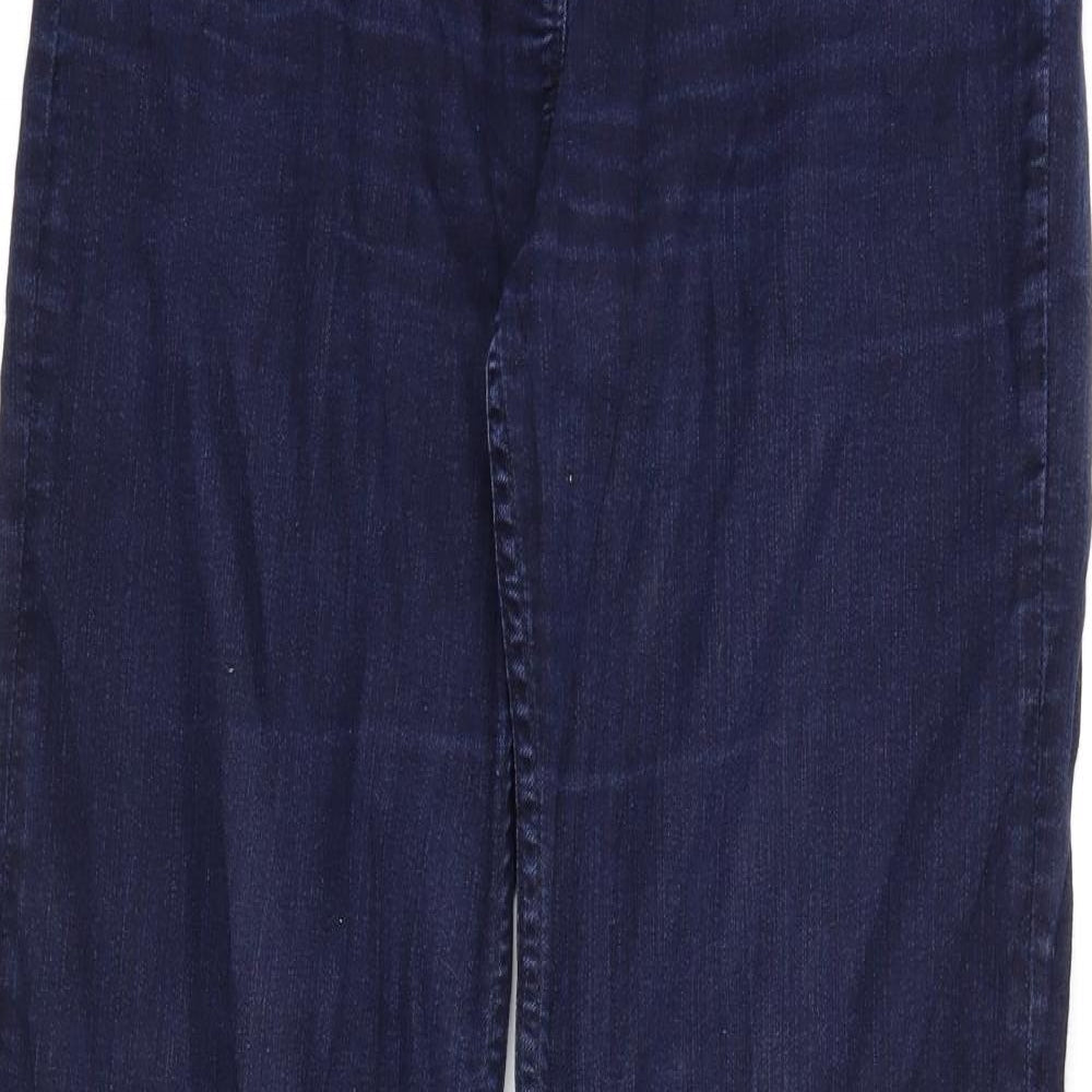 Fat Face Womens Blue  Denim Flared Jeans Size 12 L30 in
