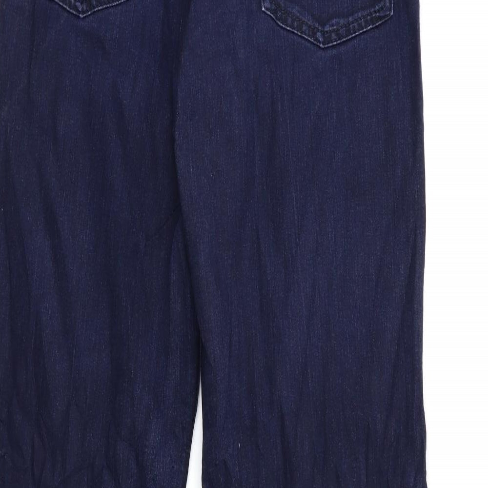 Fat Face Womens Blue  Denim Flared Jeans Size 12 L30 in