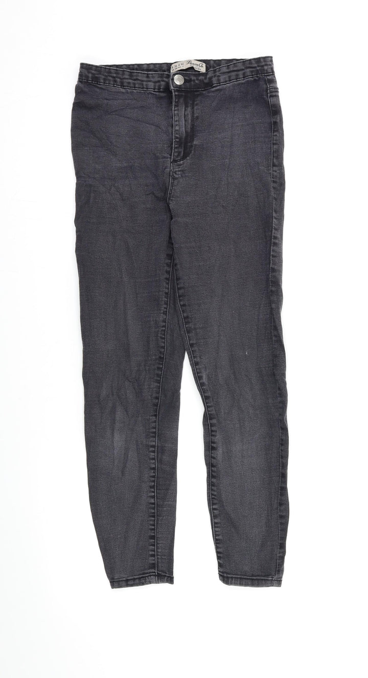 Primark Womens Grey Skinny Jeans Size 8 L23.5 in