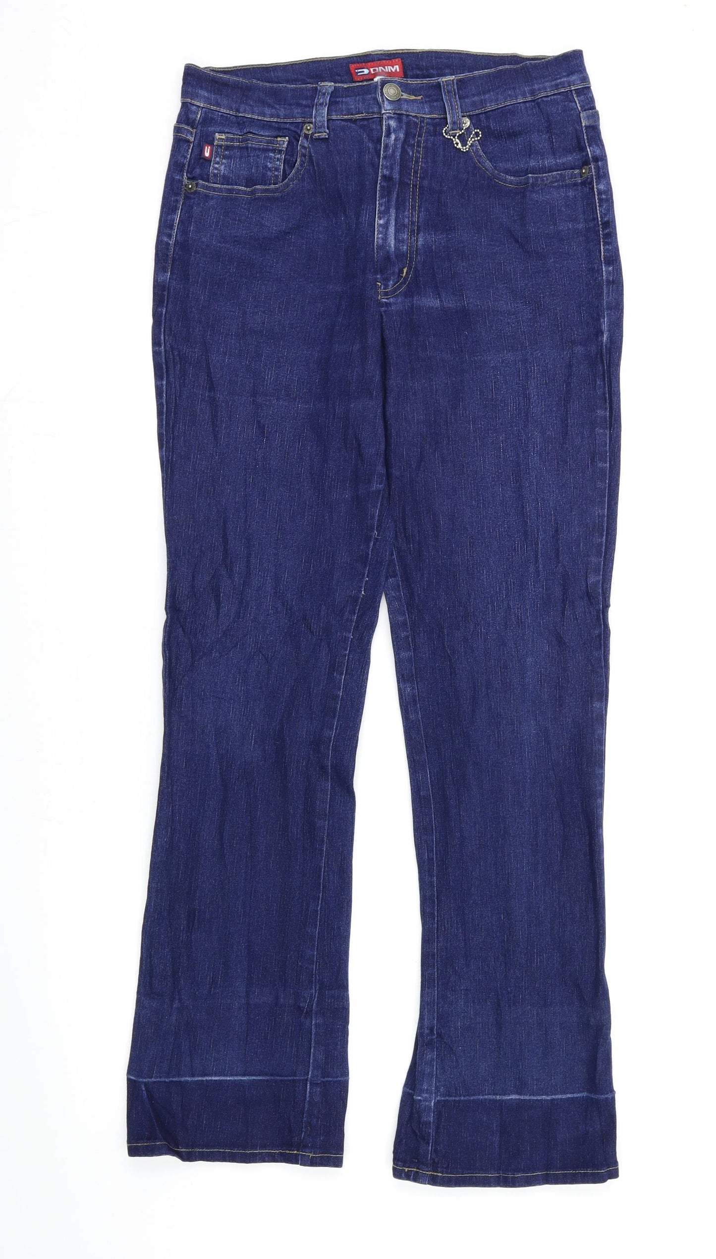 DMN Womens Blue  Denim Bootcut Jeans Size 12 L29.5 in