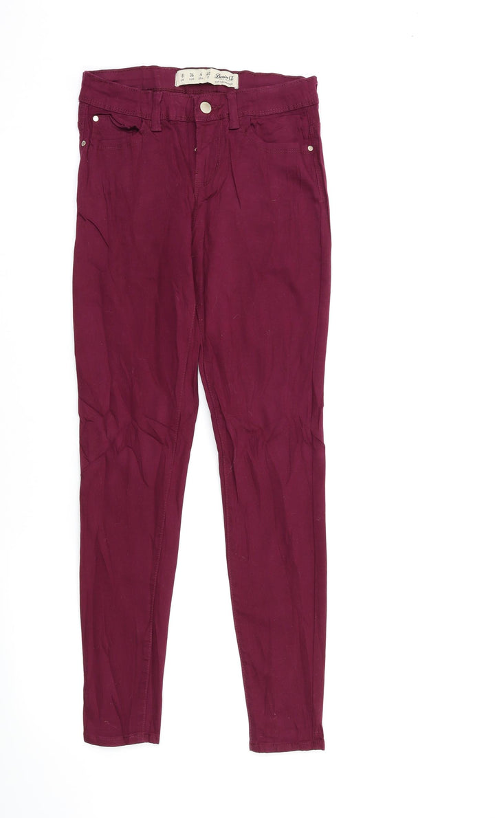 Primark Womens Purple Skinny Jeans Size 8 L28 in