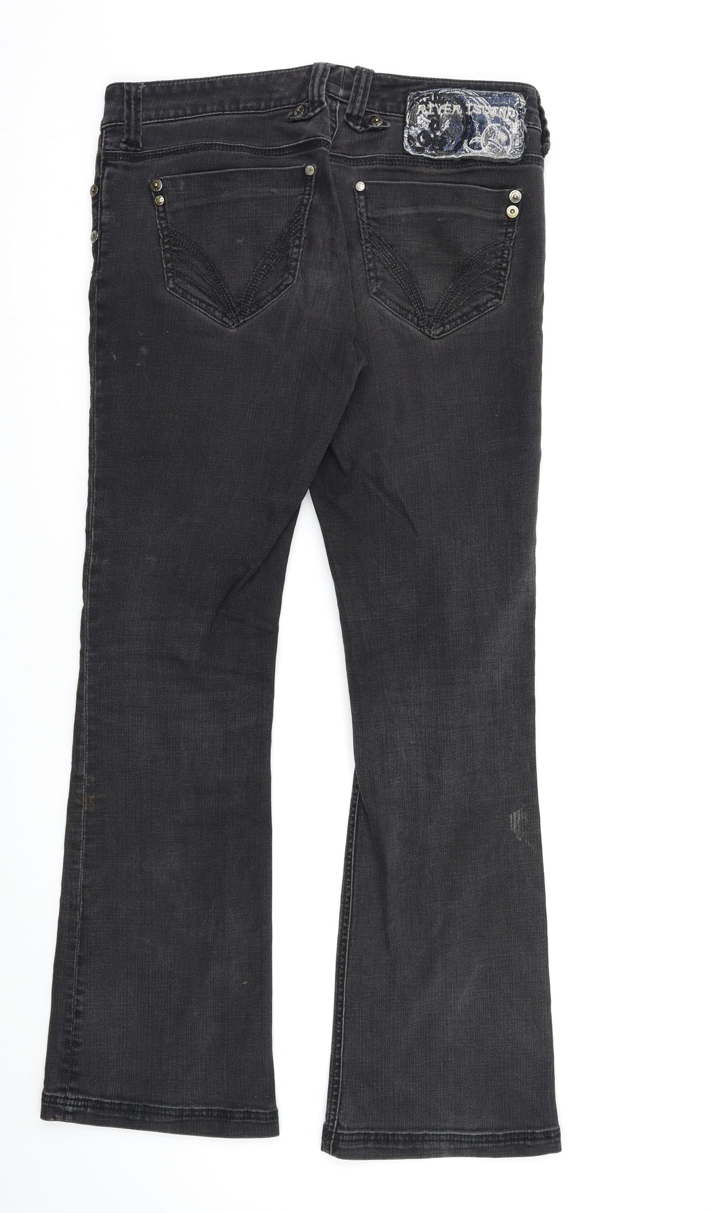 River Island Womens Black   Bootcut Jeans Size 10 L30 in