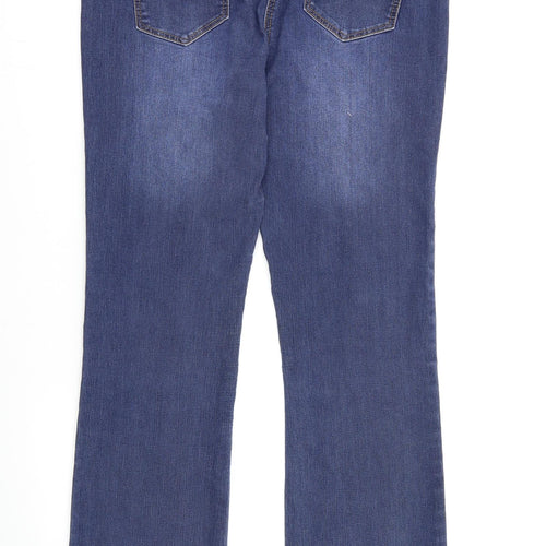 George Womens Blue  Denim Straight Jeans Size 12 L29 in
