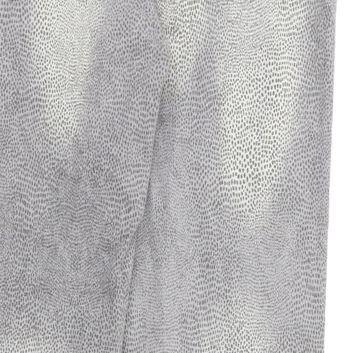 OKAY Womens Grey Animal Print  Straight Jeans Size 35 in L28 in