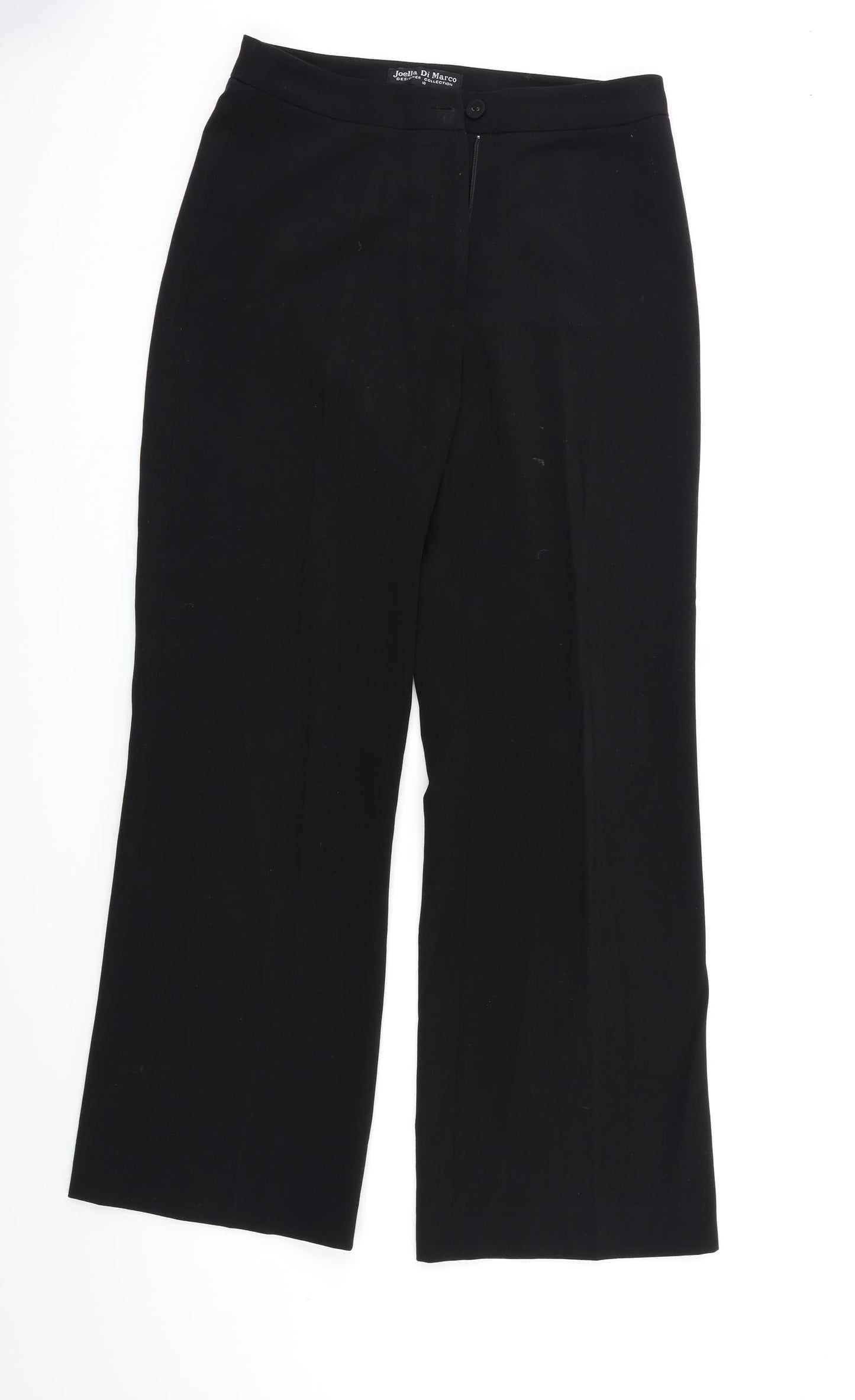 Joella Di Marco Womens Black   Trousers  Size 10 L29.5 in