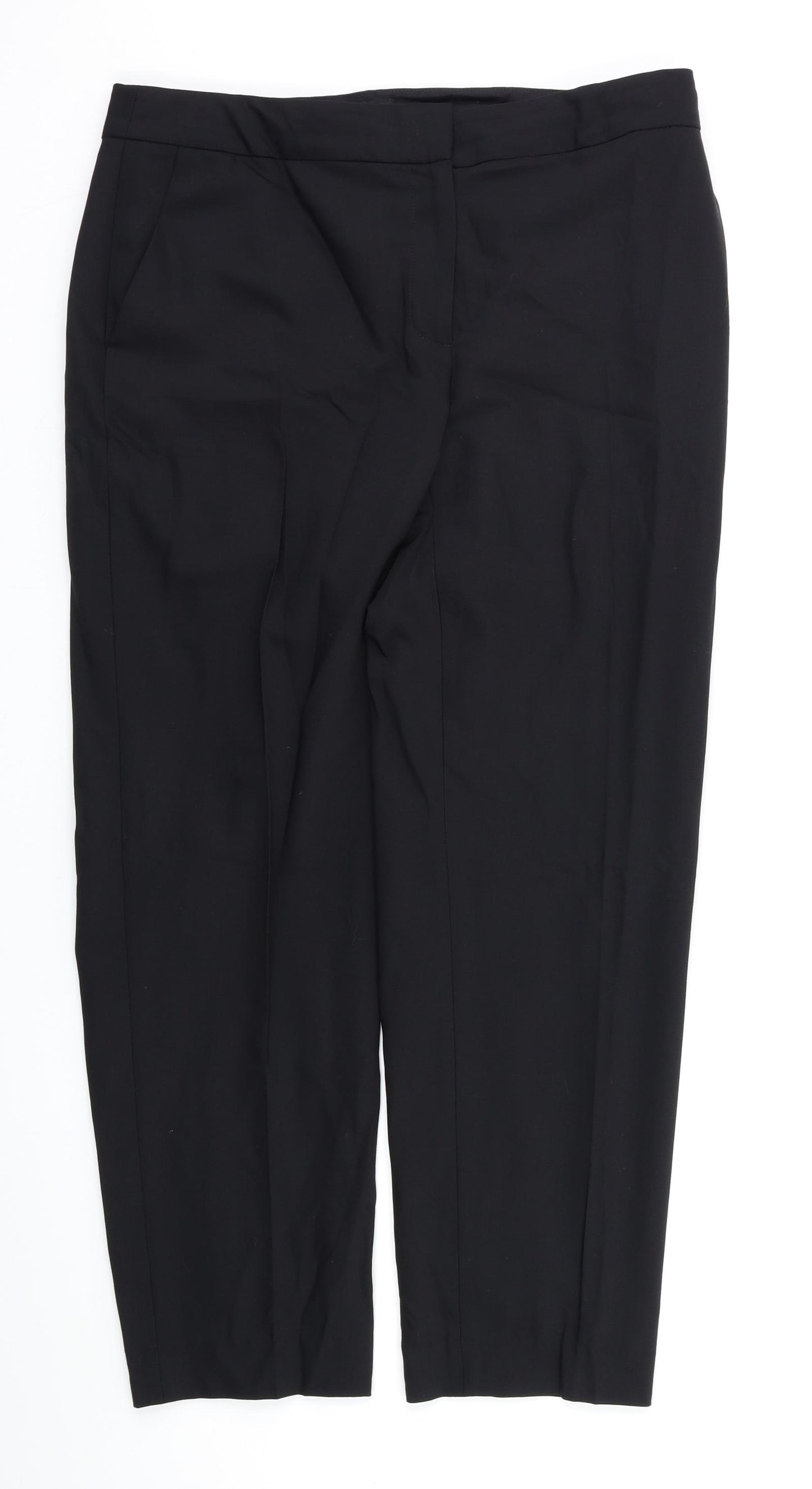 Jager Womens Black   Trousers  Size 12 L27 in