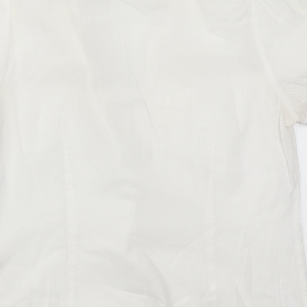 NEXT Womens White   Basic Button-Up Size 12