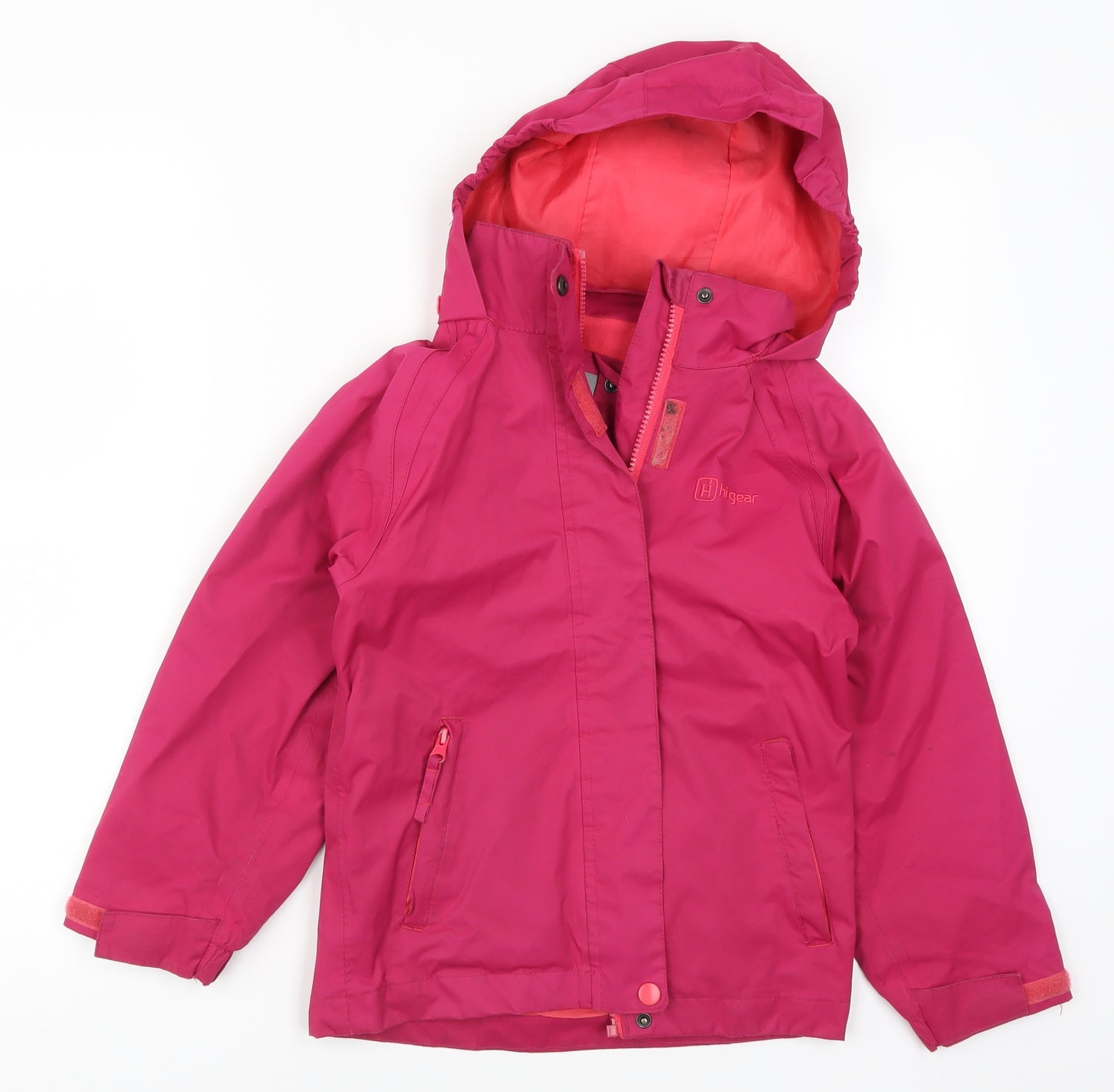 Hi Gear Girls Pink   Basic Coat Coat Size 5-6 Years