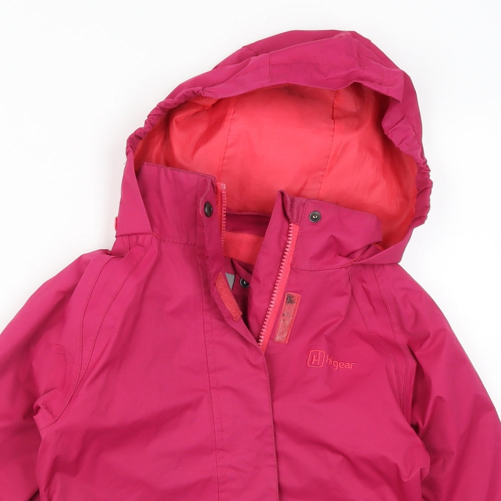 Hi Gear Girls Pink   Basic Coat Coat Size 5-6 Years