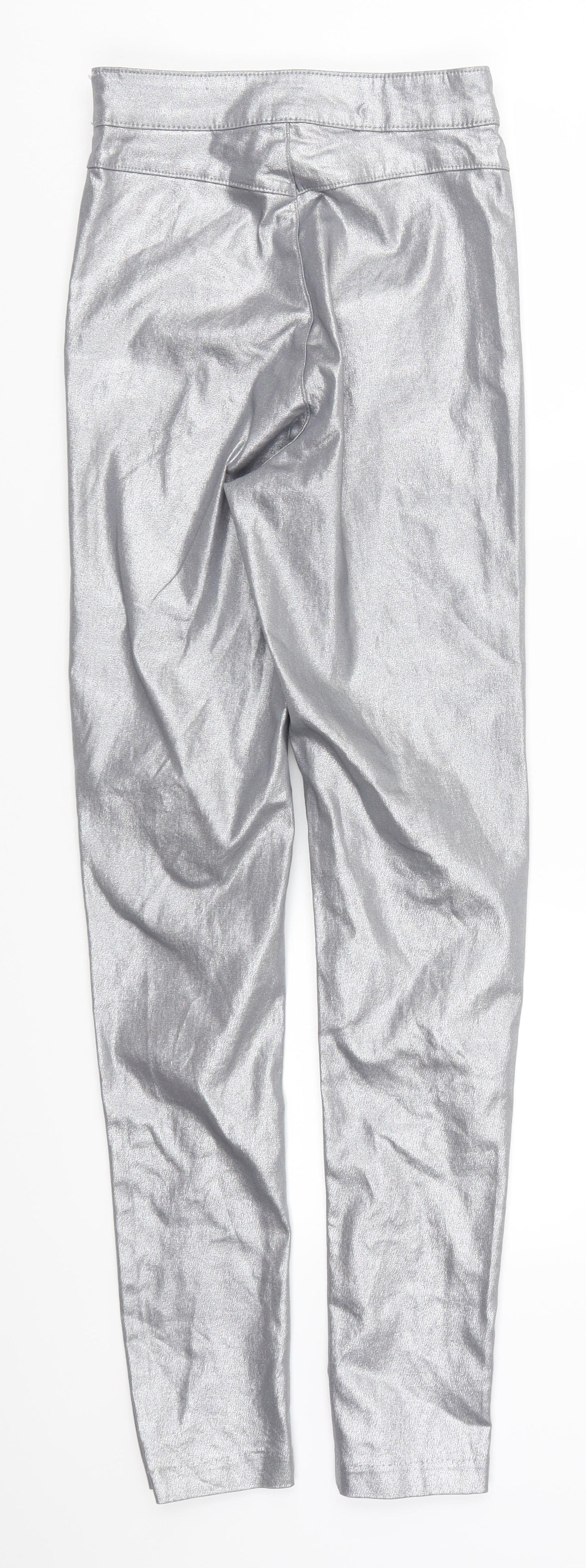 Preworn Womens Silver   Trousers  Size 24 in L28 in