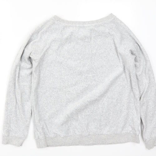 Matalan Womens Grey Solid  Top Pyjama Top Size S  - Sometimes I Just Want to Hibernate