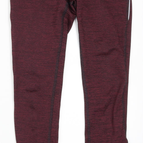 Bext Womens Red   Track Pants Leggings Size 8 L27 in - Burgundy