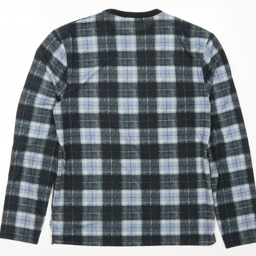 Topman Mens Blue Check   T-Shirt Size M
