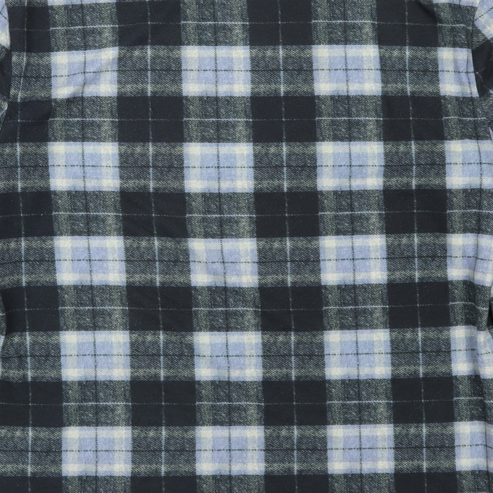 Topman Mens Blue Check   T-Shirt Size M