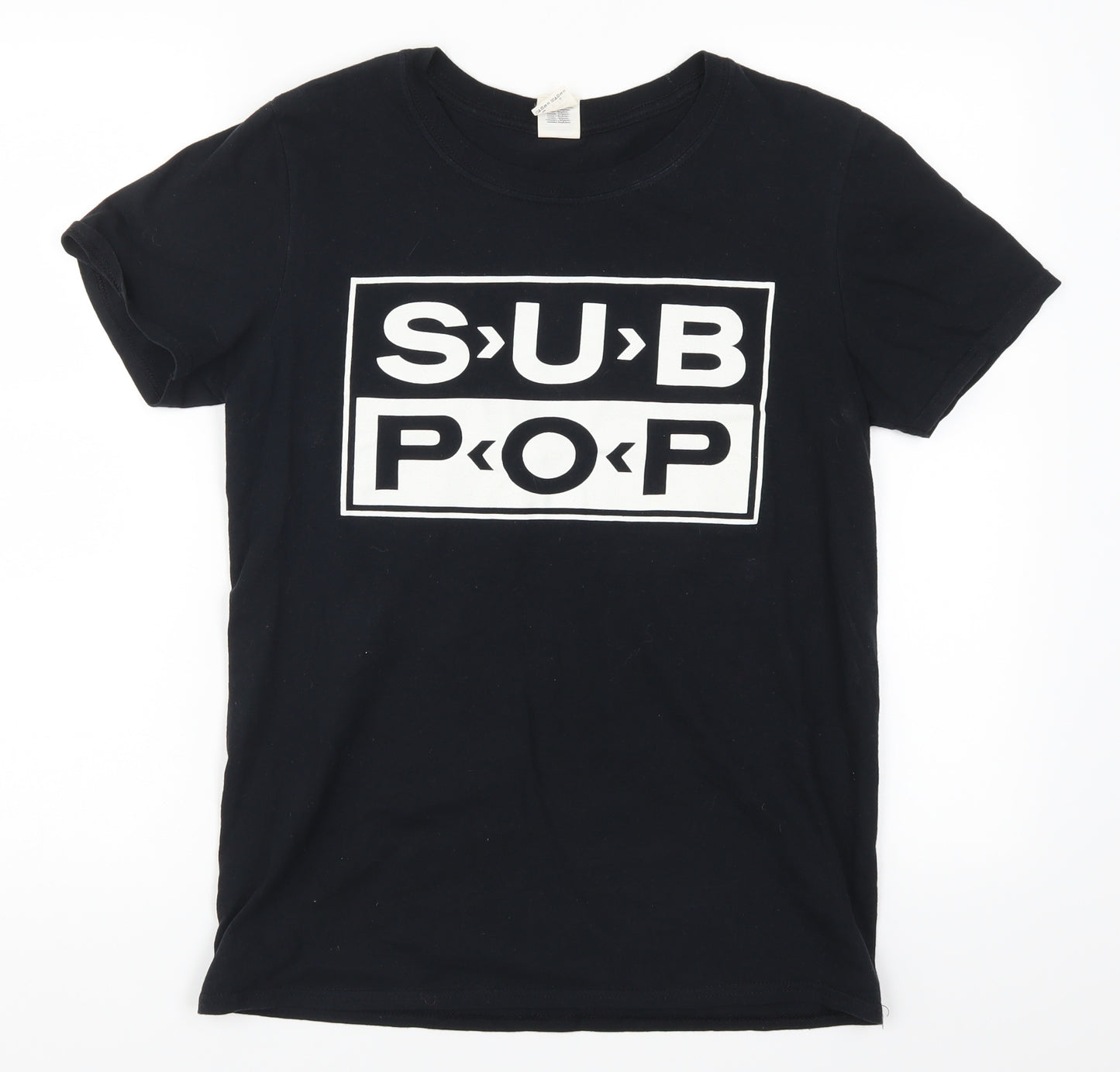 Gildan Mens Black    T-Shirt Size S  - Sub Pop