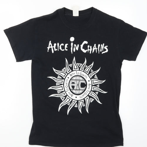 Gildan Mens Black    T-Shirt Size S  - Alice in Chains