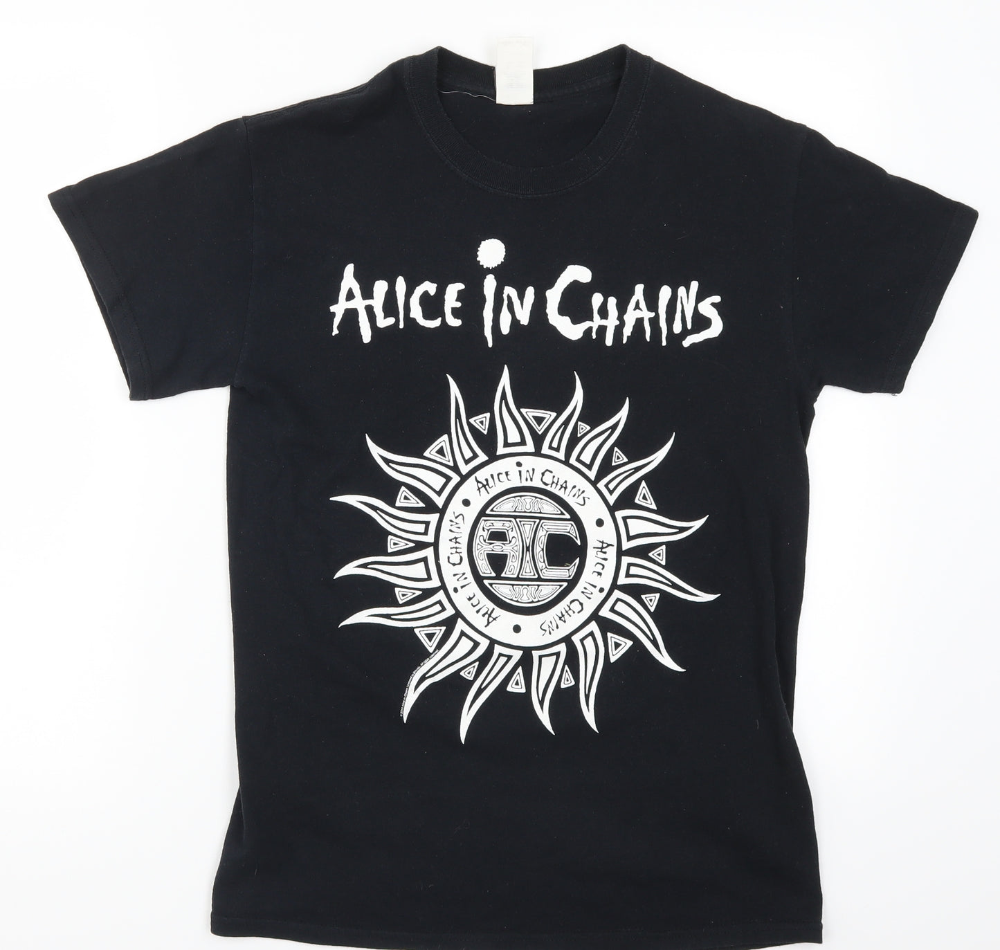 Gildan Mens Black    T-Shirt Size S  - Alice in Chains