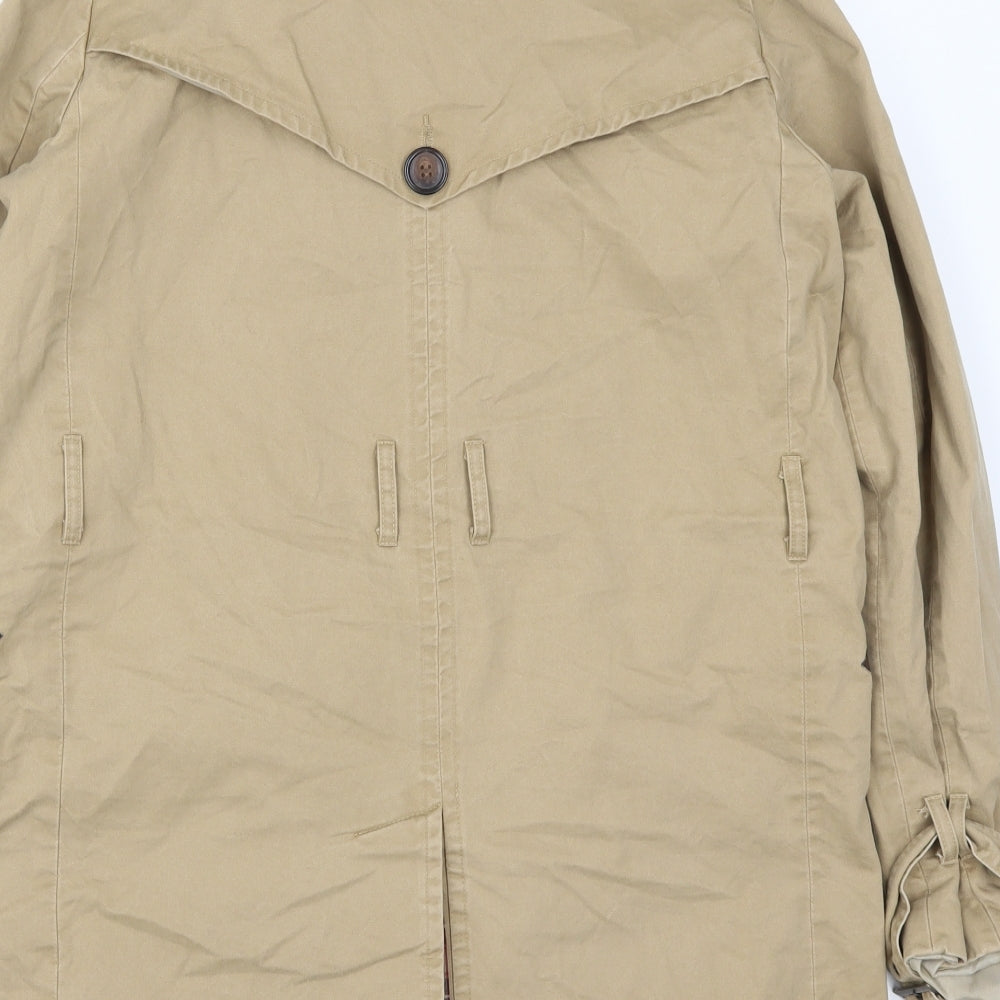 Topshop Womens Beige   Trench Coat Coat Size 10