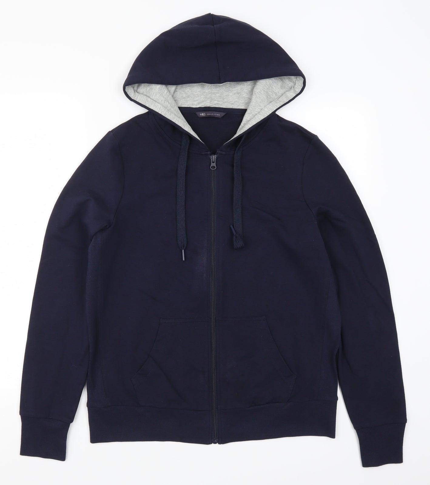 Marks and Spencer Womens Blue   Full Zip Hoodie Size 14
