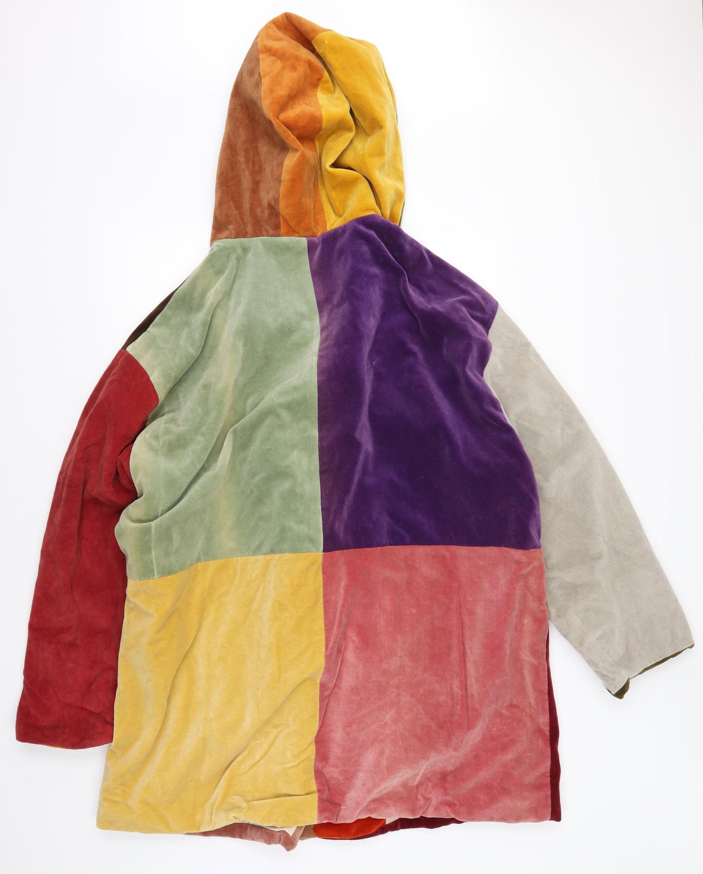 Scrap Scrap Mens Multicoloured Geometric  Overcoat Coat Size L