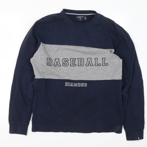 Springfield Mens Blue   Pullover Sweatshirt Size M  - Baseball Diamond