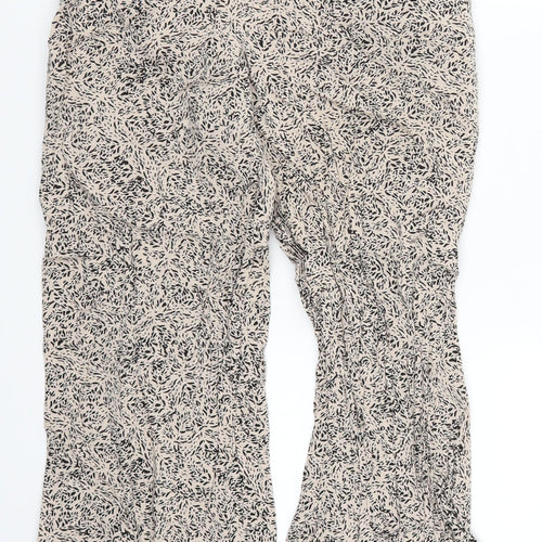 Weekday Womens Beige Geometric  Trousers  Size 10 L27 in