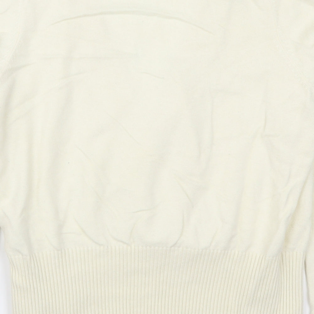 Marks and Spencer Womens Ivory   Cardigan Jumper Size 18